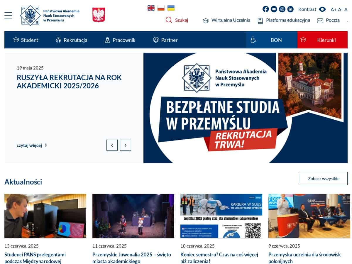 State University of Applied Sciences in Przemyśl (PANSP Przemyśl)