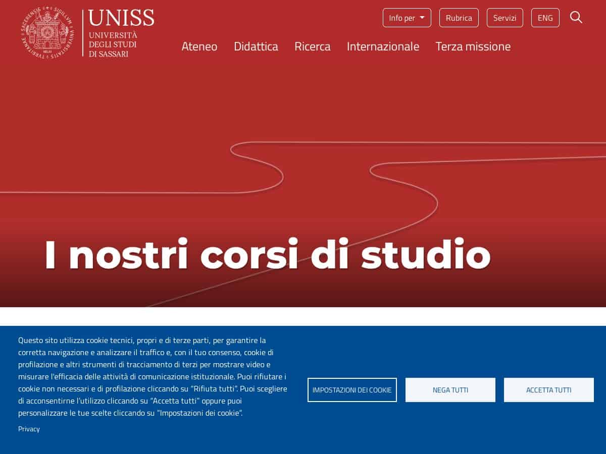 UniSsari Studi Studi di Sassari(UniSs)
