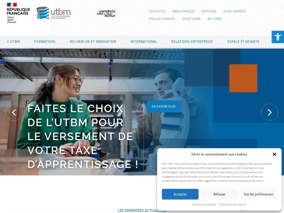 Université de Technologie de Belfort-Montbéliard (UTBM)