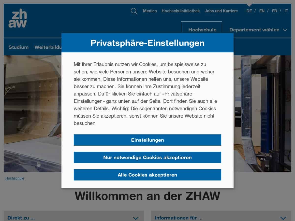 Zürcher Hochschule für Angewandte Wissenschaften (ZHAW)