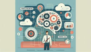 Researcher analyzing cognitive processes in task performance for product design and engineering.