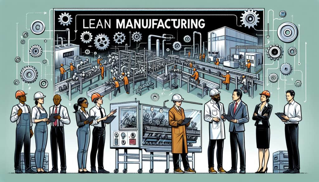 Manufacturing plant implementing lean strategies to reduce waste and increase efficiency.