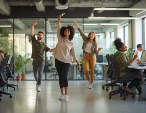 Modern office environment