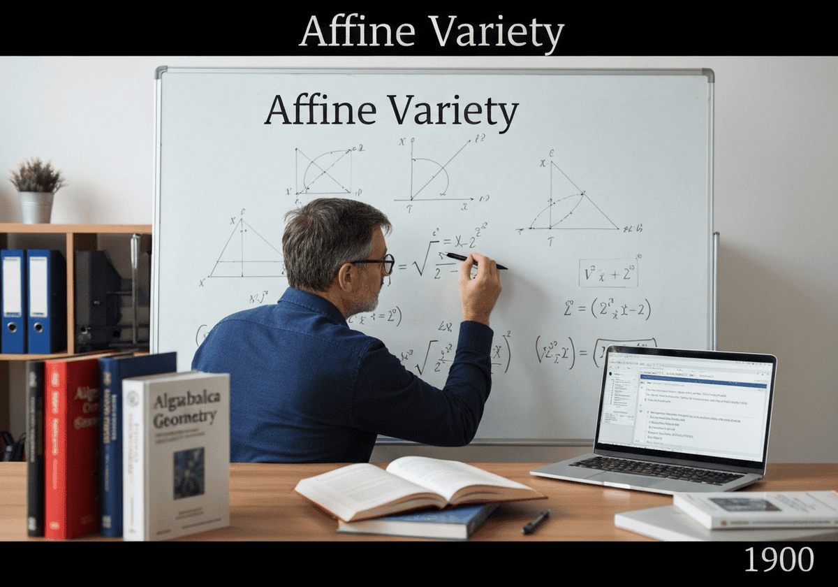 عالم رياضيات يحلل متعددات الحدود المتعلقة بالمتغيرات الجينية في المكتب.