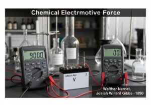 Lithium-ion battery testing in electrochemistry laboratory.