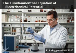 Expérience de laboratoire mesurant le potentiel électrochimique en chimie physique.