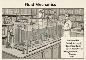 Fluid mechanics laboratory experiment demonstrating buoyancy and fluid dynamics principles.