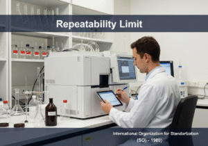 Precision analytical instrument in a laboratory for measuring repeatability limit.