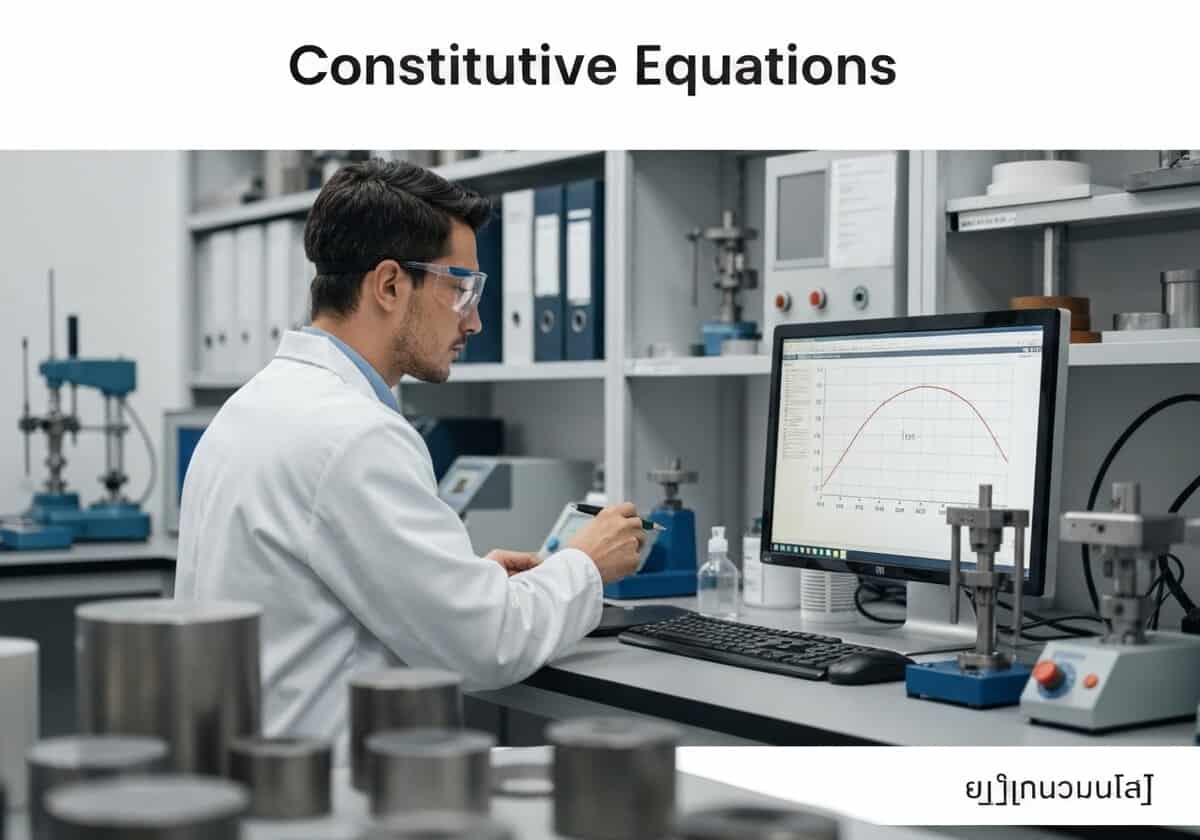 Mechanical engineer analyzing stress-strain relationships in material testing.