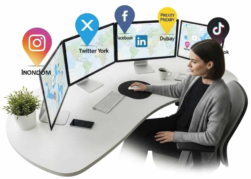 Managing multiple social media accounts Managing multiple social media accounts