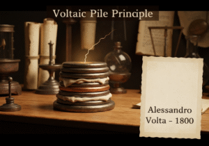 Voltaic pile demonstrating early electrochemical energy conversion.