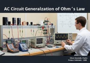 Montage d'un circuit alternatif avec des phaseurs complexes dans un laboratoire de génie électrique.