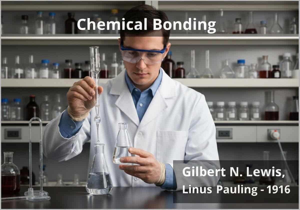 Laboratory scene illustrating chemical bonding in physical chemistry.