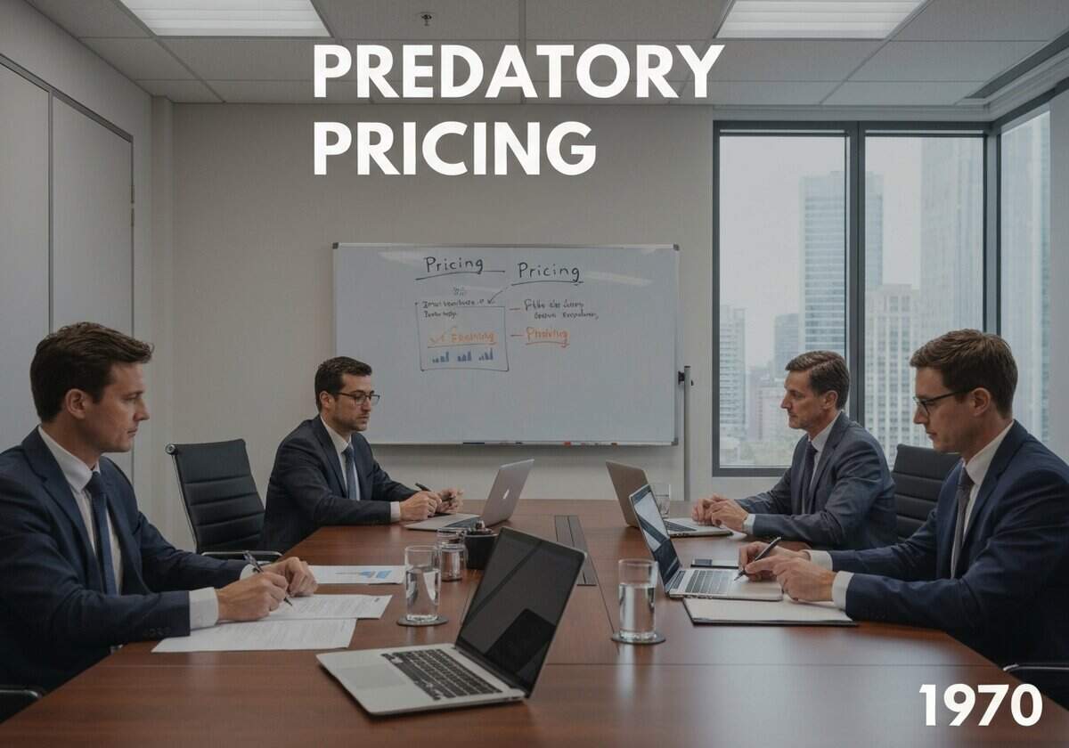 企业董事会讨论微观经济学中的掠夺性定价策略。.