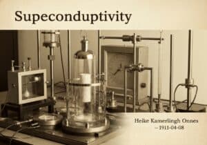 Cryogenic laboratory setup demonstrating superconductivity with solid mercury.