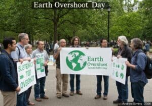 突出人类生态学中的 "地球过度日 "的环境宣传活动。.