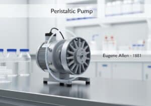 Peristaltic pump mechanism in hydraulic machinery for sterile applications.