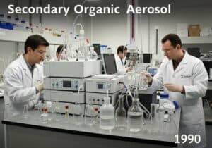 大气化学家在实验室环境中分析二次有机气溶胶。.