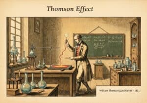 Current-carrying conductor experiment demonstrating Thomson Effect in thermoelectricity.
