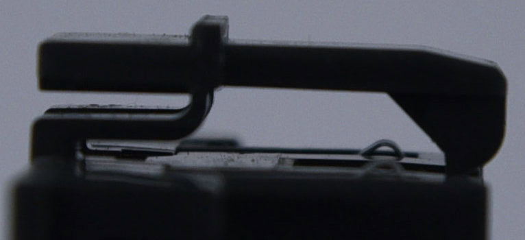 Clip side view detail