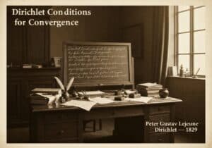 Sala studio di Peter Gustav Lejeune Dirichlet con appunti matematici sulle condizioni di convergenza.