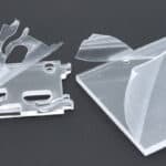 Film on laser cut plastics