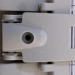 Latch closed top view