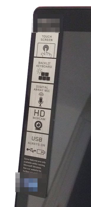 Screen informative layer