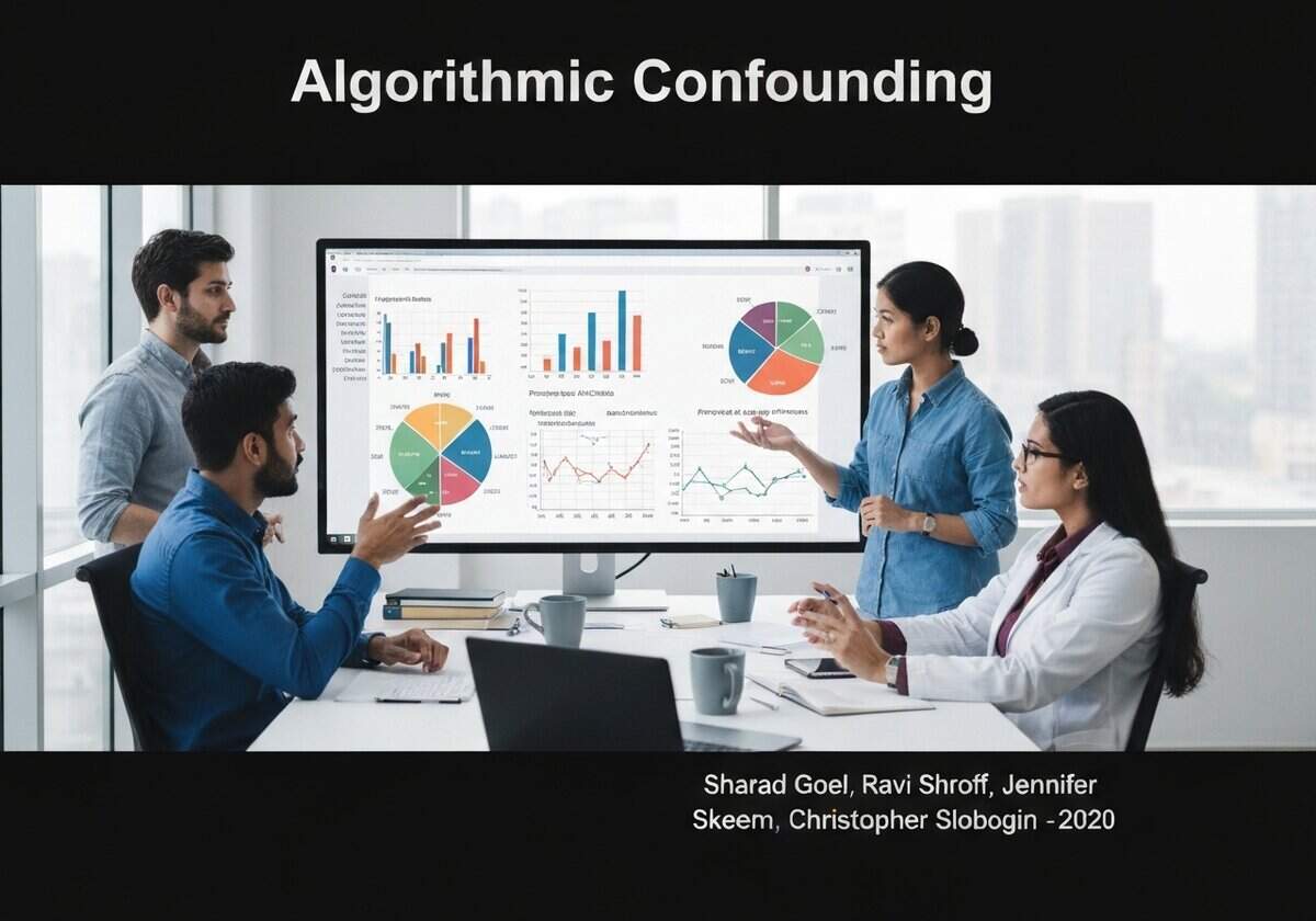 Équipe de scientifiques des données analysant les confusions algorithmiques dans les applications d'IA.