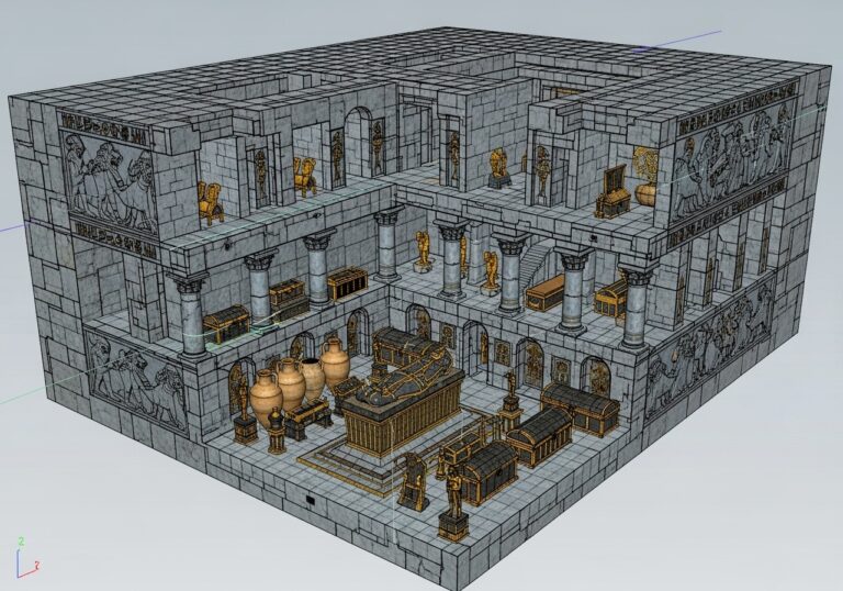 Ancient Royal Tomb Blueprint