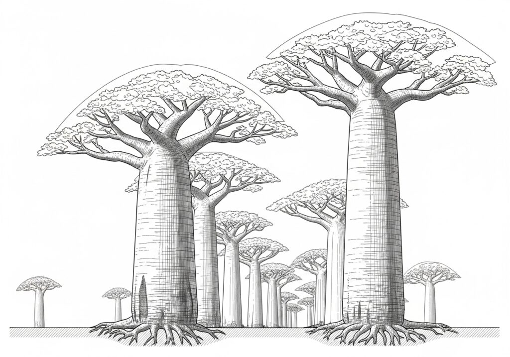 Architectural Study of Baobab Trees