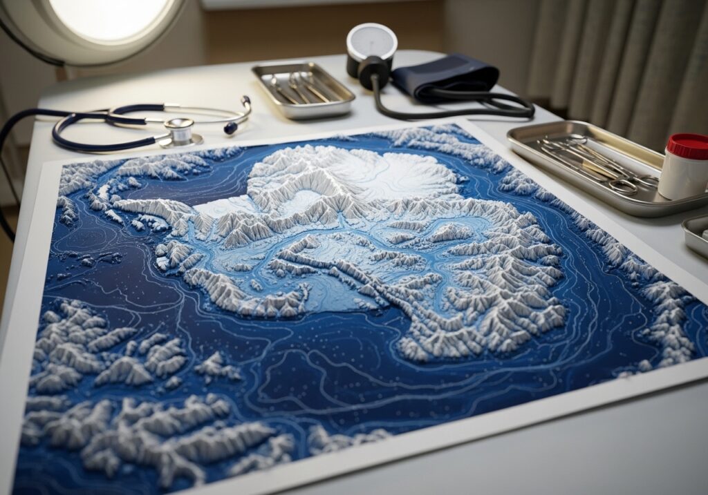 Beneath the Ice: A Hidden Landscape