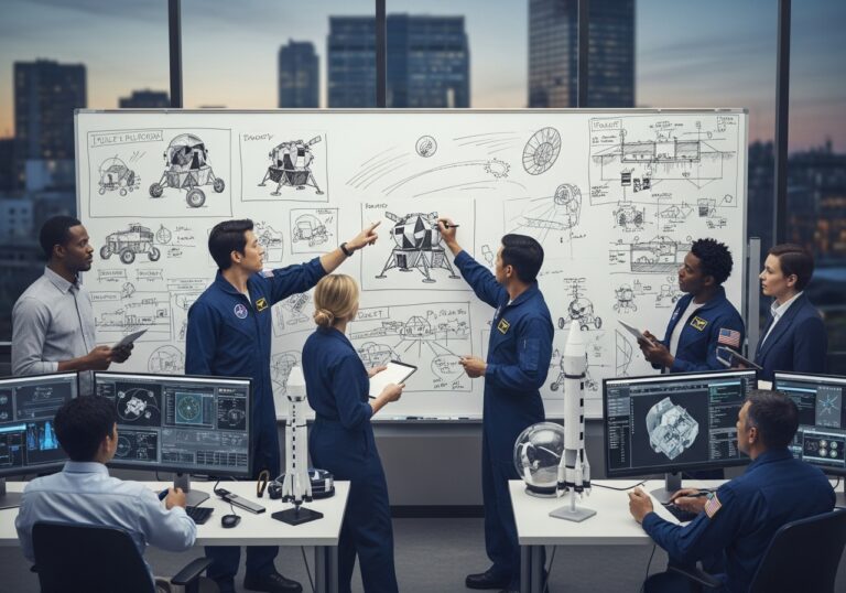 Collaborative Lunar Mission Planning