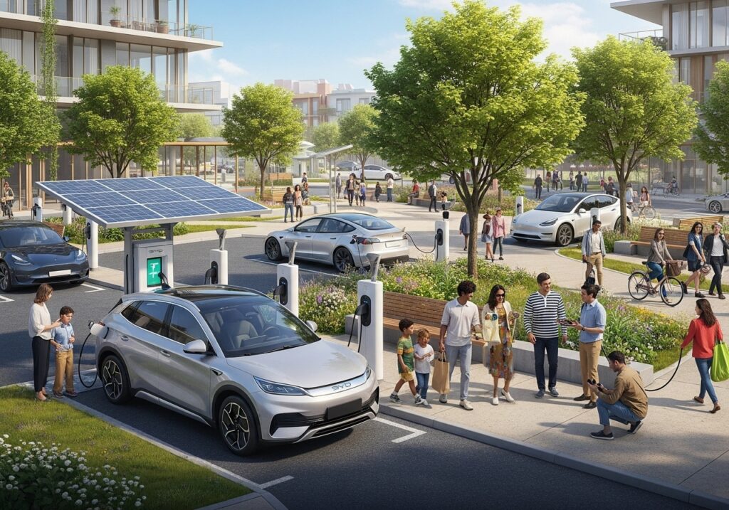 Electric Mobility in Community Spaces