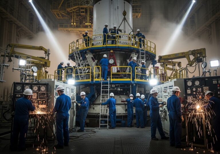 Engineers Preparing for Launch