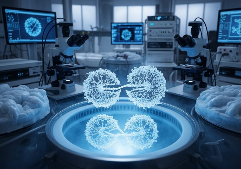 Healing Crystals in Medical Lab