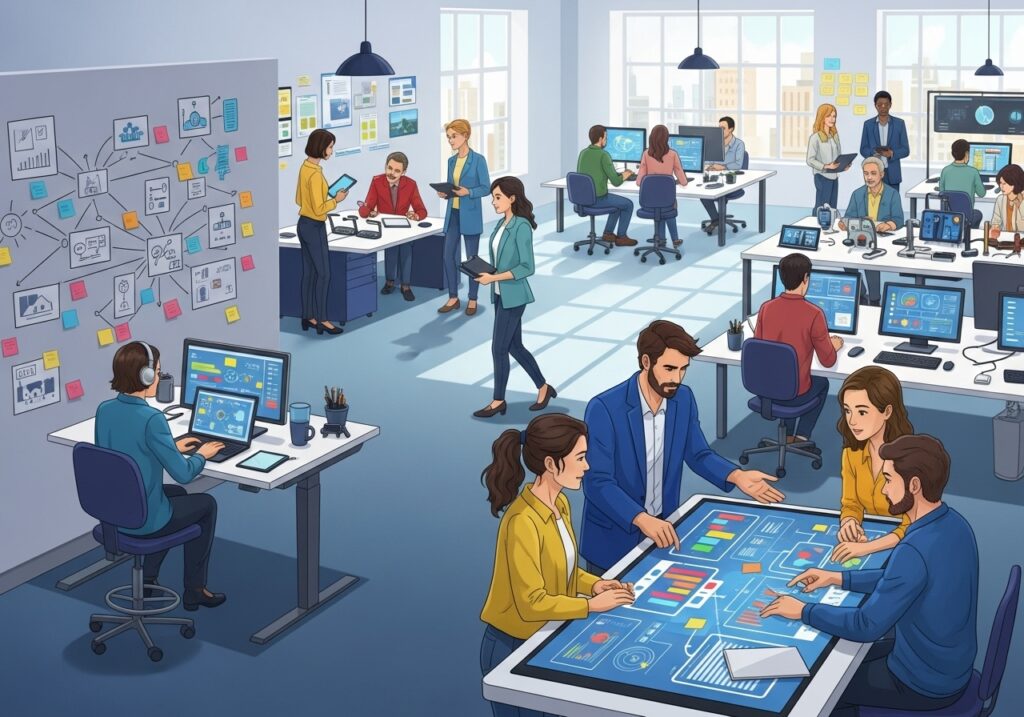 Innovation Hub in a Modern Office
