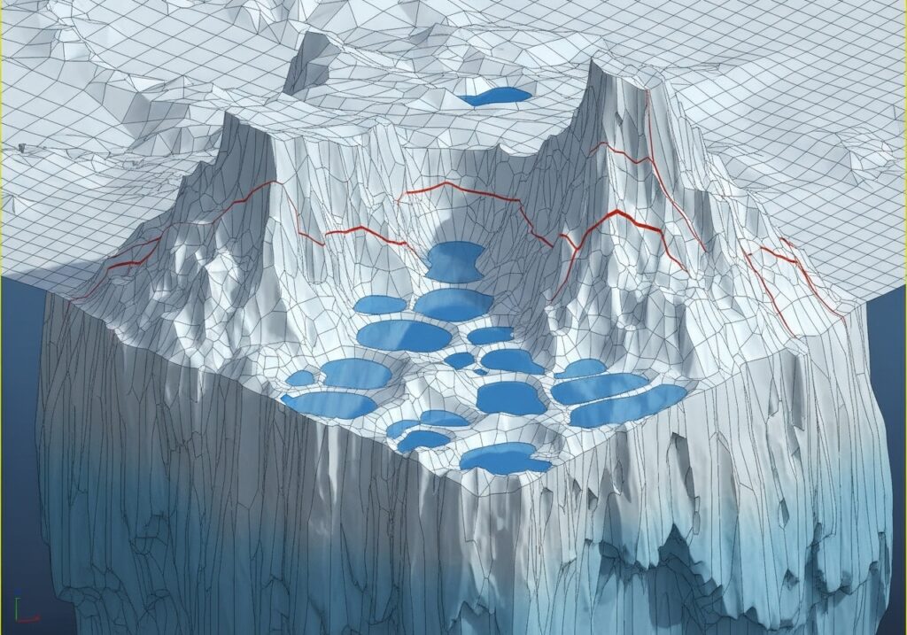 Melting Iceberg Dynamics