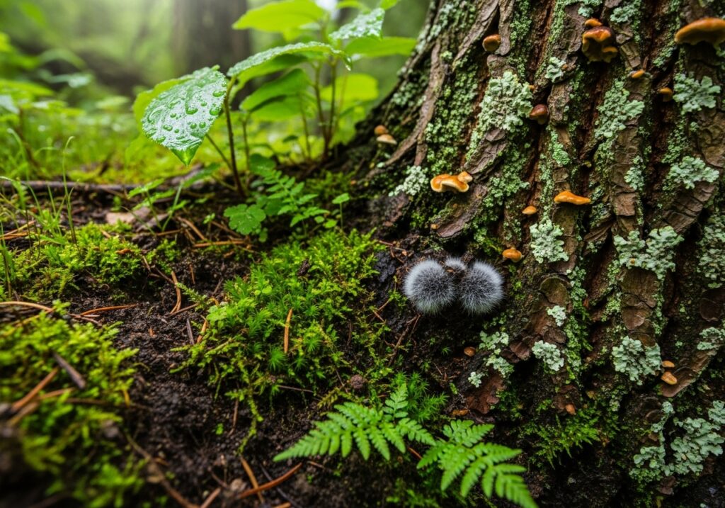 Microbial Life Beneath the Bark
