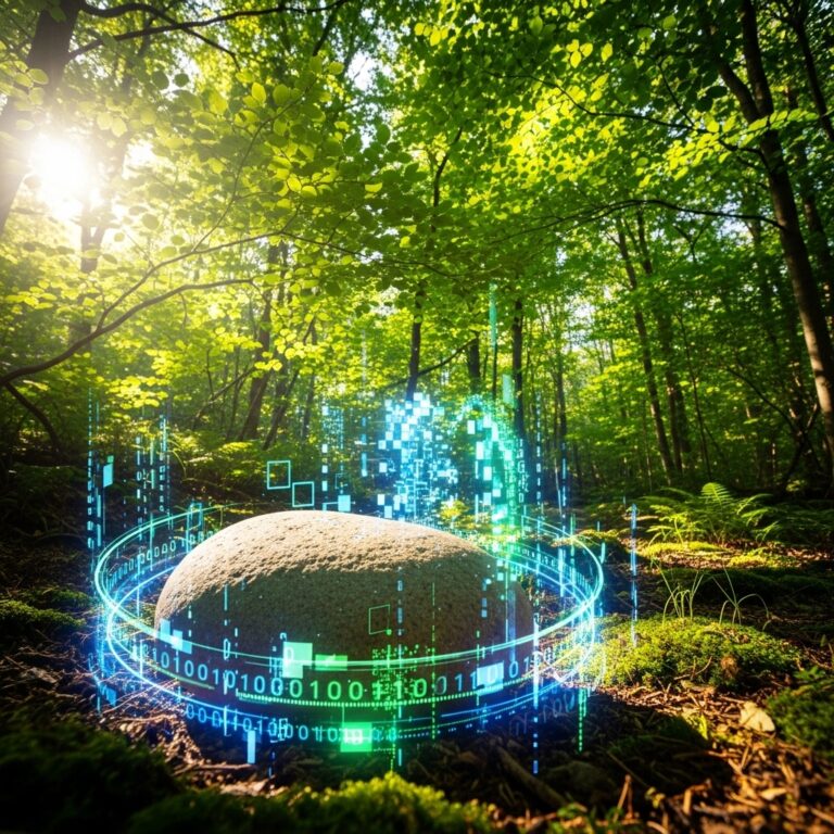 Nature's Contrast with Digital Intrusion