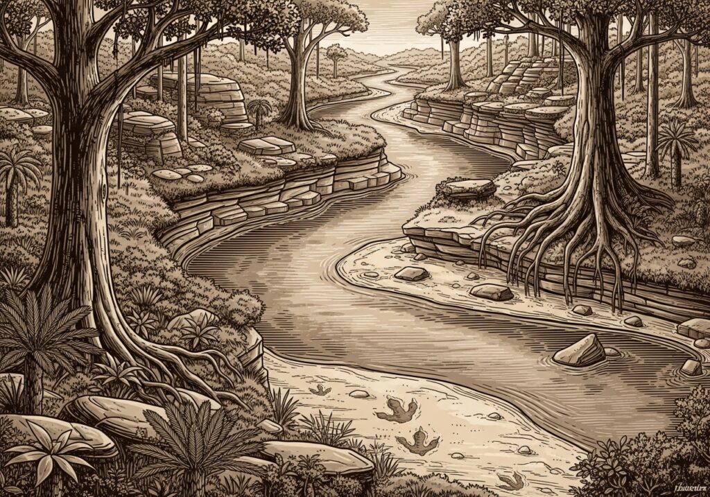 Timeless Flow of Ancient Waters