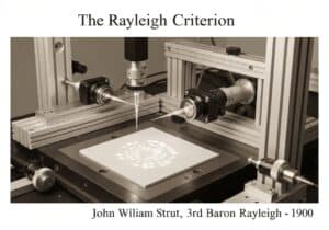 Sistema de fotolitografia de projeção que ilustra o critério de Rayleigh em óptica.