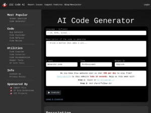 Generador de código de IA