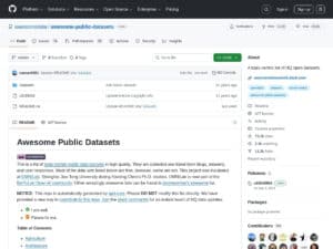 Conjuntos de dados públicos incríveis