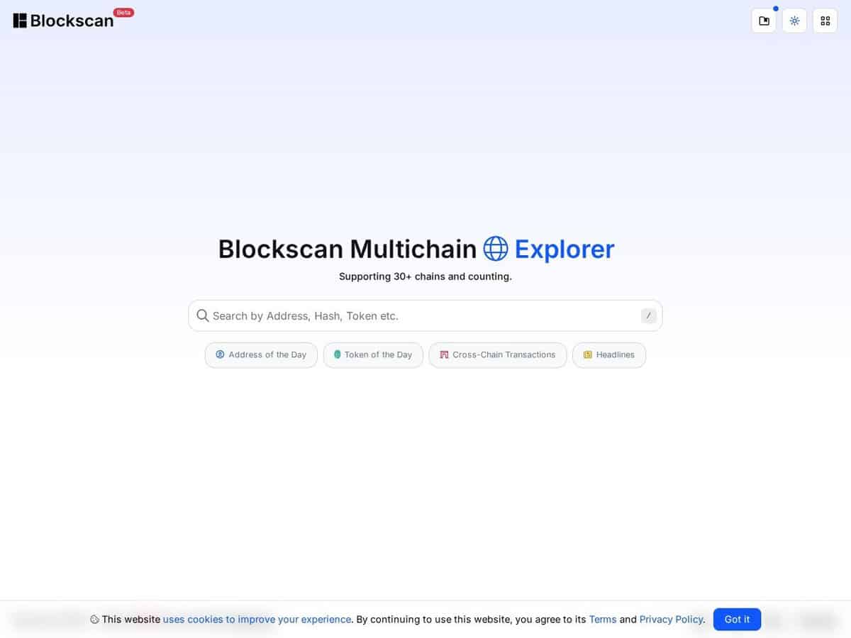 Blockscan : Plus de 25 explorateurs de blockchain