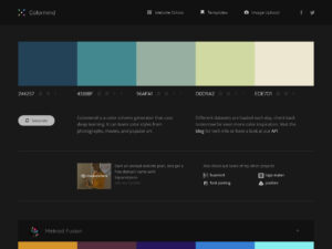 Designer de esquemas de cores Colormind.io IA