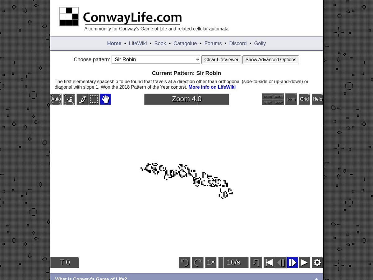 Simulador del juego de la vida de Conway