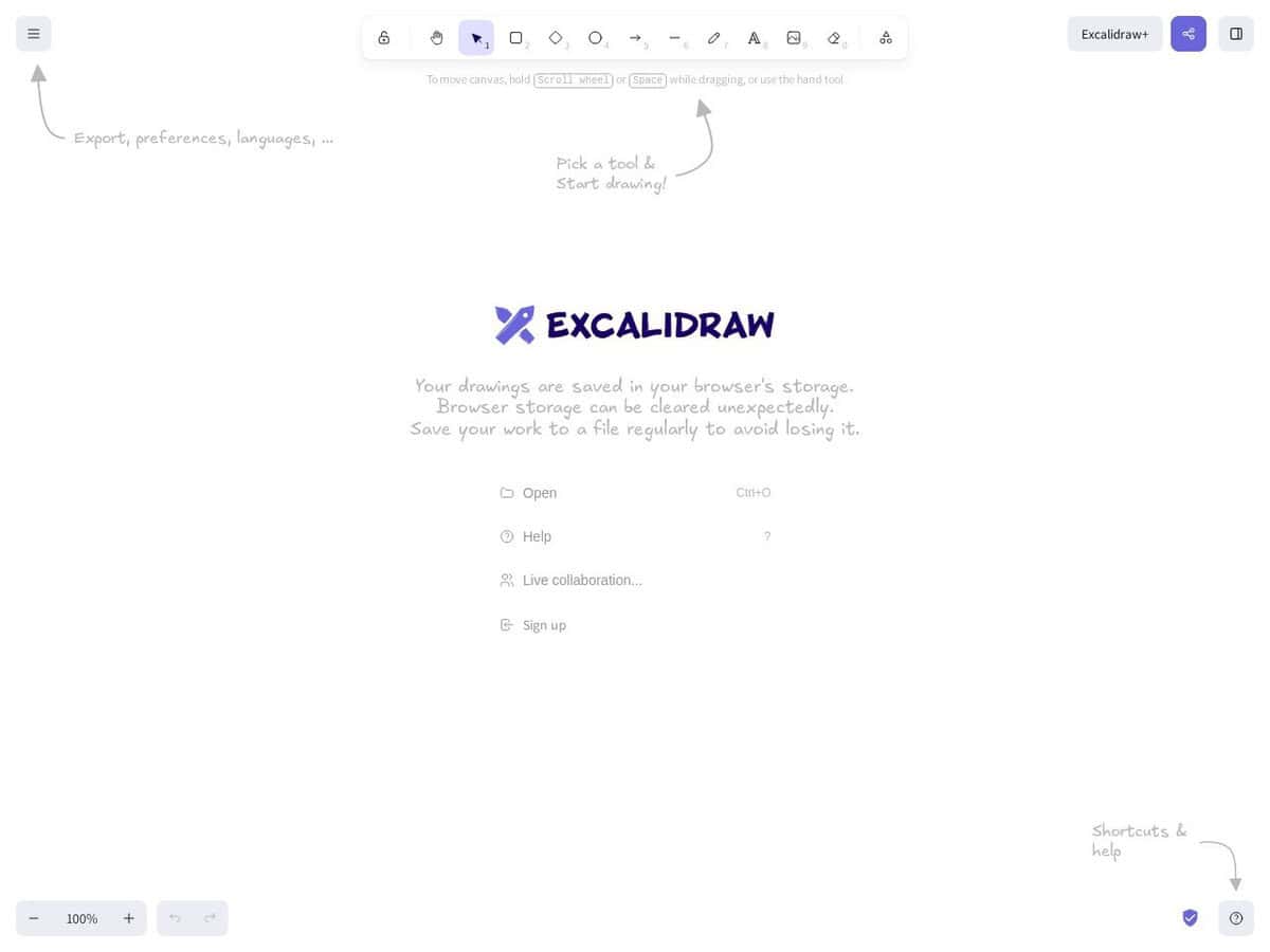 Excalidraw – Kostenloses Online-Whiteboard