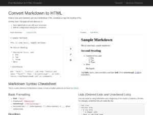 Kostenloser Markdown-zu-HTML-Konverter