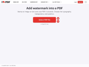 Añadir marca de agua a PDF en línea gratis